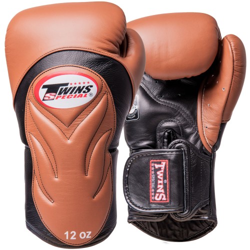 Перчатки для тайского бокса Twins Special (BGVL-6 brown/black)